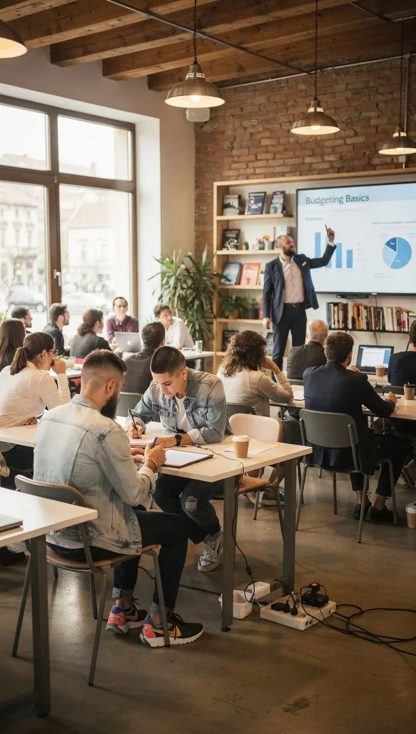 Személy, aki jegyzetel egy pénzügyi tanácsadó blog cikk alapján